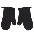 Kitchen Black Cotton Glove & Oven Mitts